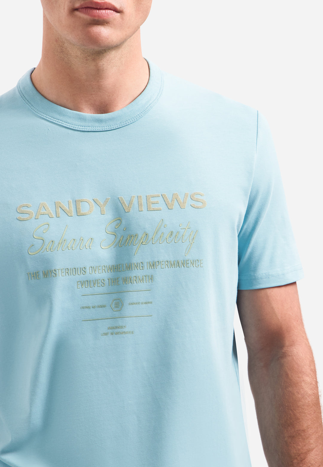 T-Shirt Crewneck Graphic, Seablue 039 Bild 5