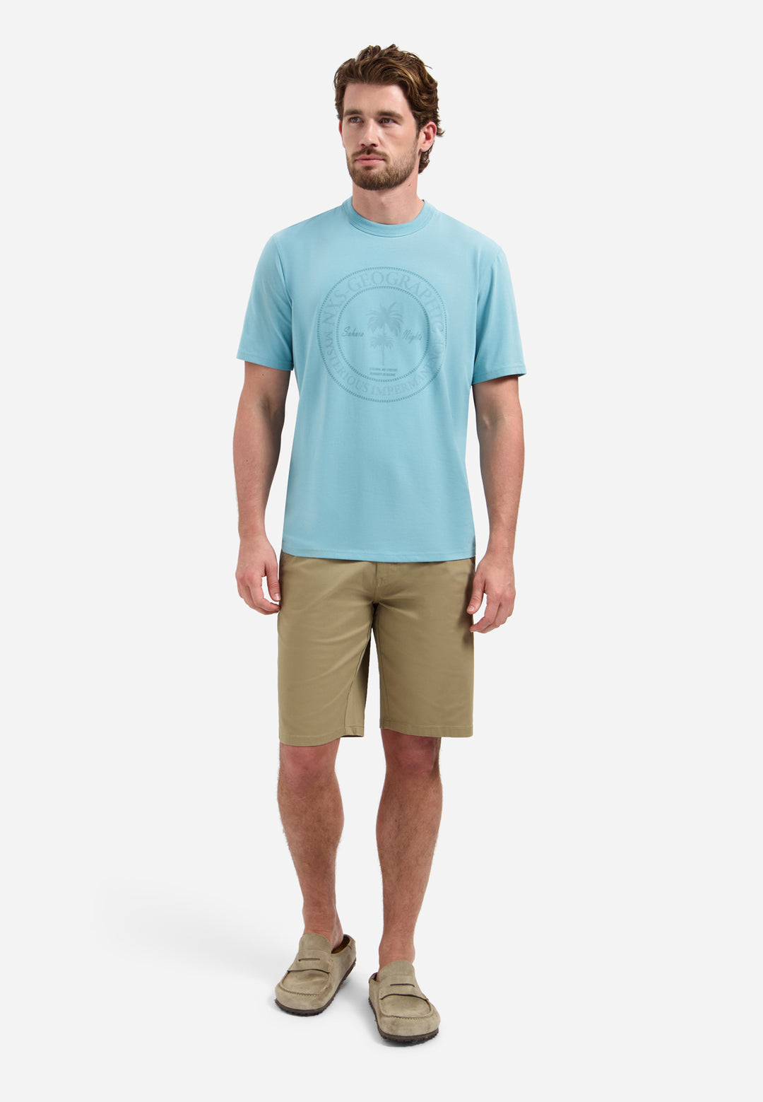 T-Shirt Crewneck Graphic, Seablue 039 Bild 3