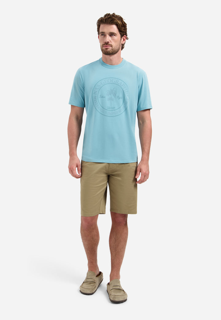 T-Shirt Crewneck Graphic, Seablue 039 Bild 3