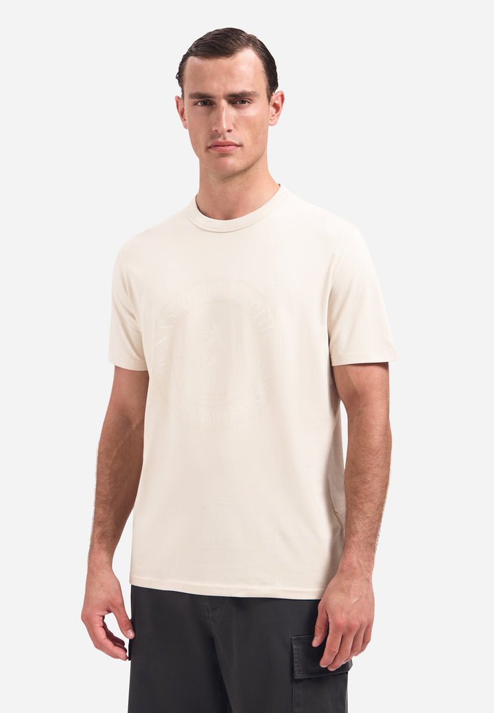 T-Shirt Crewneck Graphic, Stone 014 Bild 1