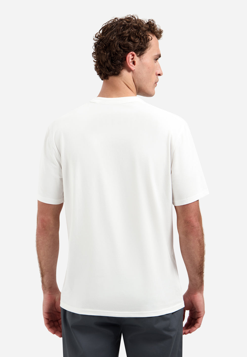 T-Shirt Crewneck Graphic, White 010 Bild 2