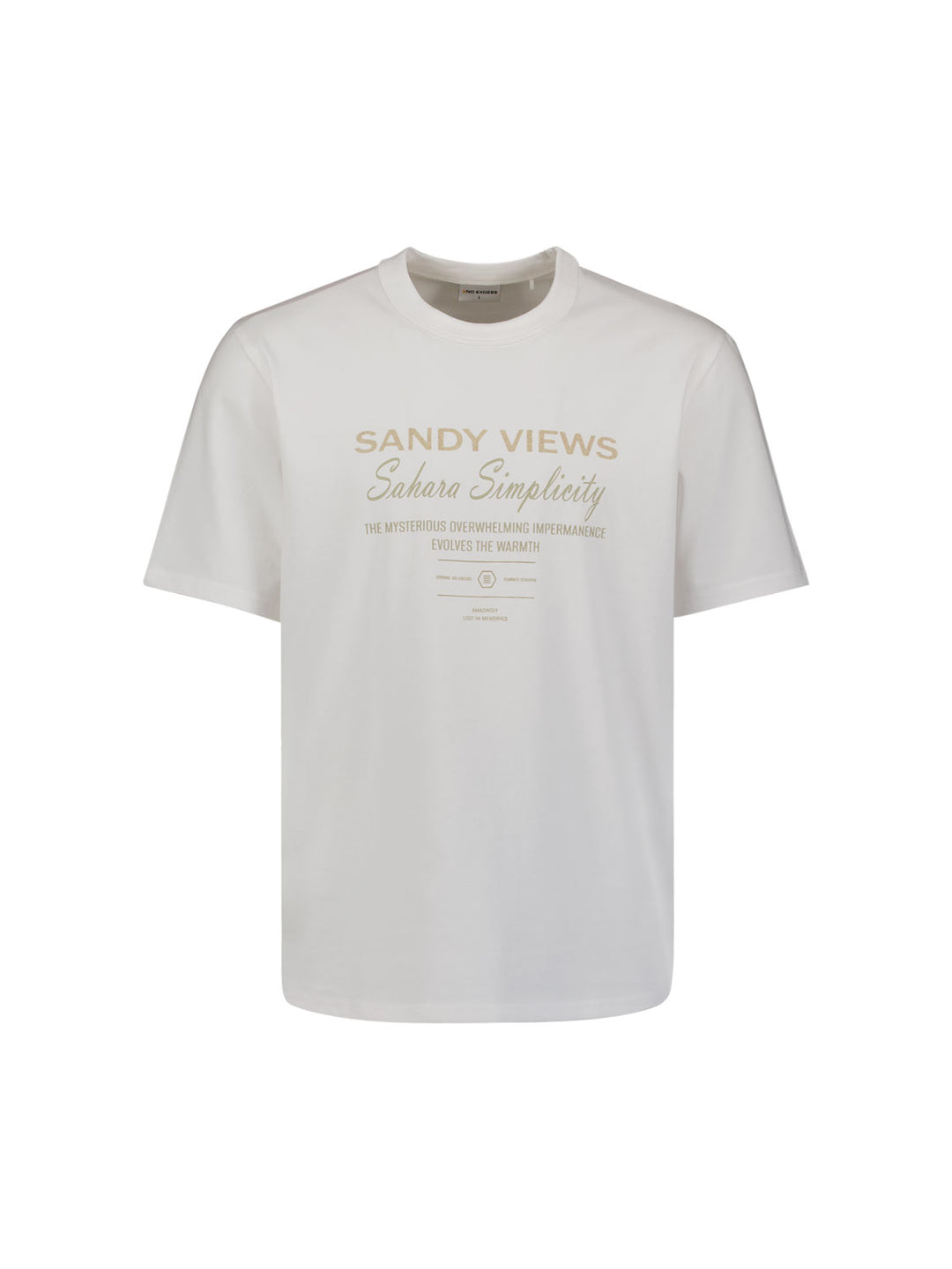 T-Shirt Crewneck Graphic, White 010 Bild 5