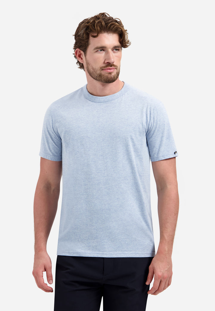 T-Shirt Crewneck Melange, Blue 030 Bild 1