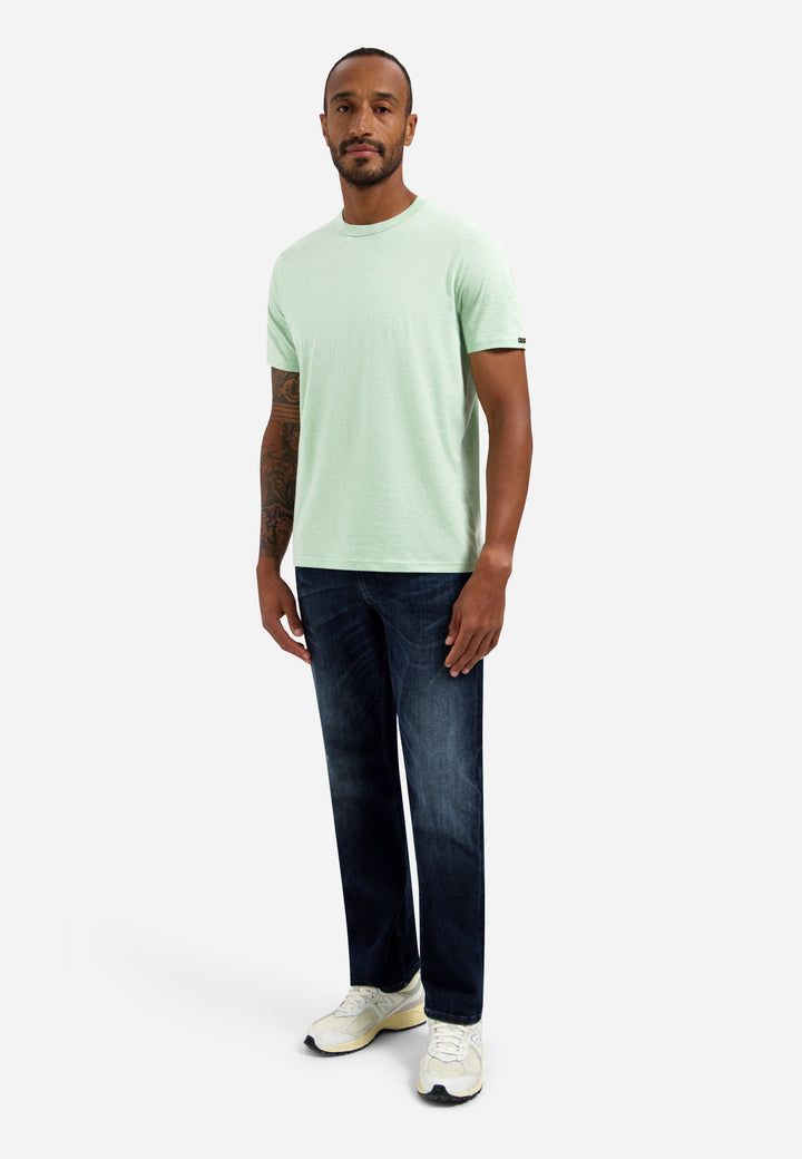 T-Shirt Crewneck Melange, Green 050 Bild 3