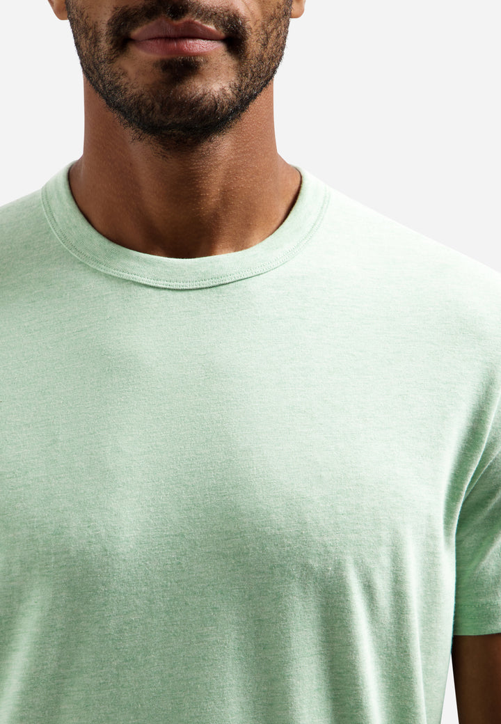 T-Shirt Crewneck Melange, Green 050 Bild 7