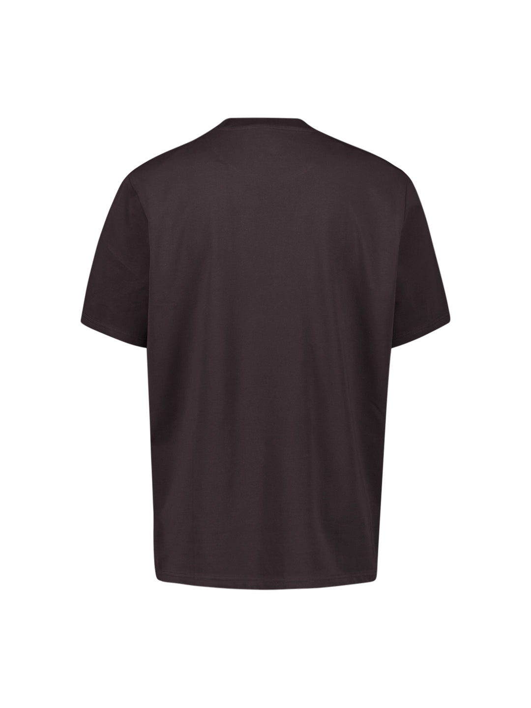 T-Shirt Crewneck Solid Basic Stretch, Dark Brown 042 Bild 6