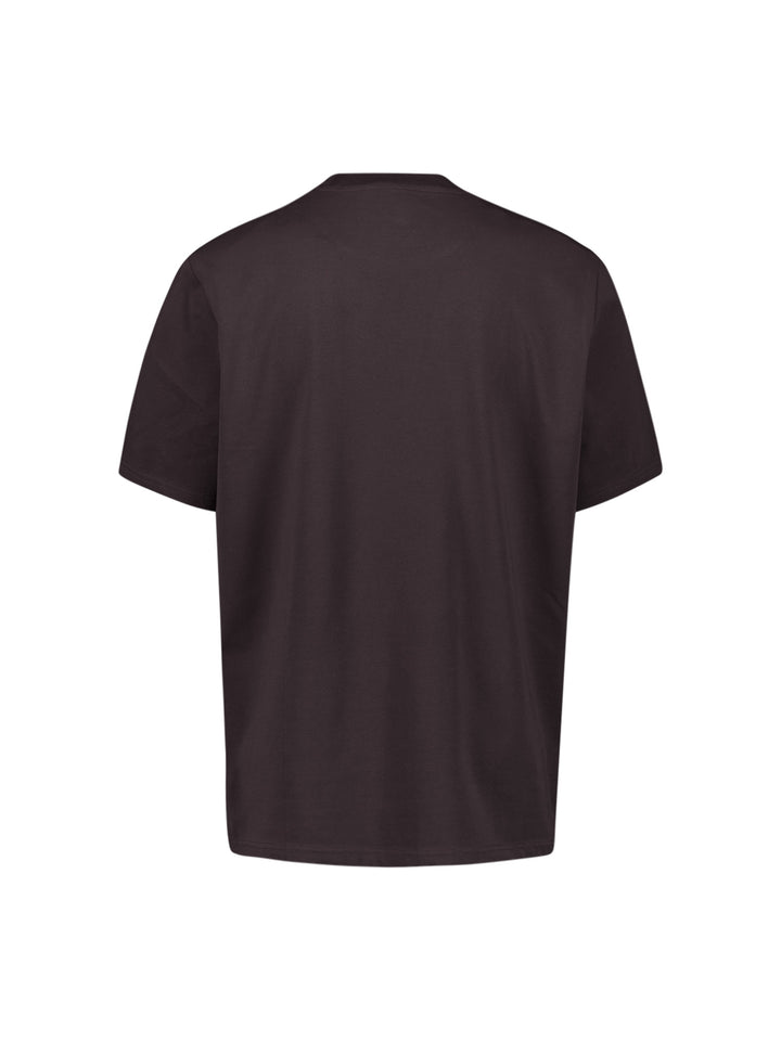 T-Shirt Crewneck Solid Basic Stretch, Dark Brown 042 Bild 6