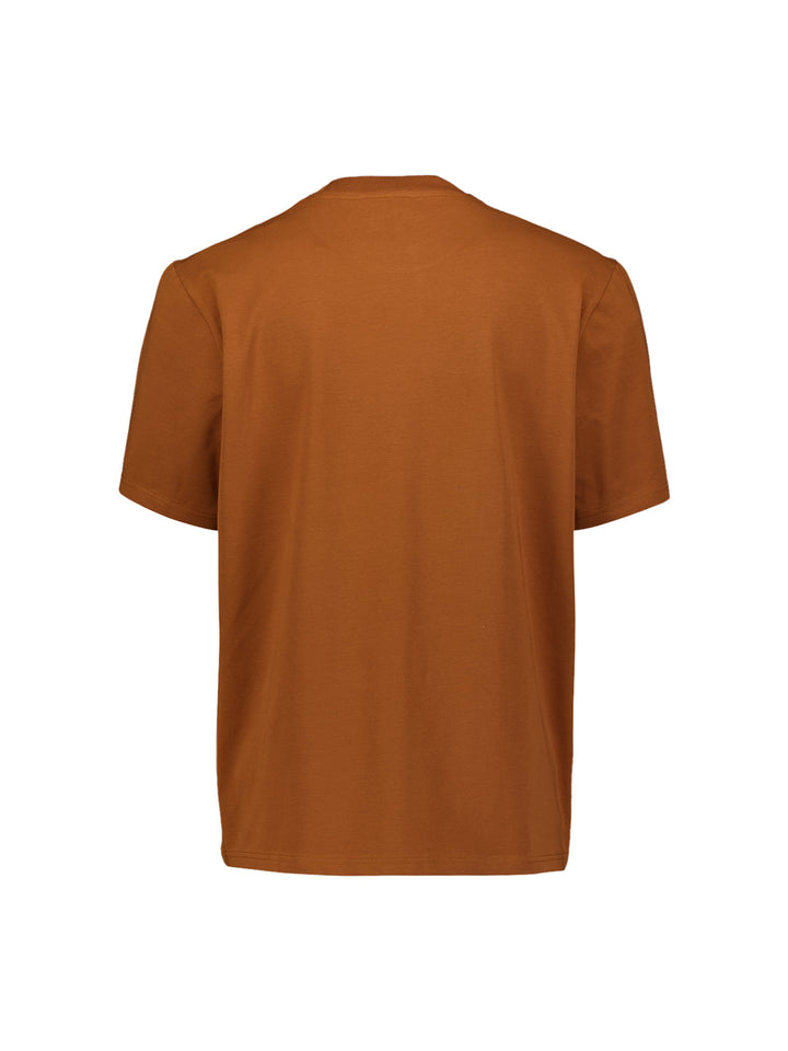 T-Shirt Crewneck Solid Basic Stretch, Caramel 048 Bild 6