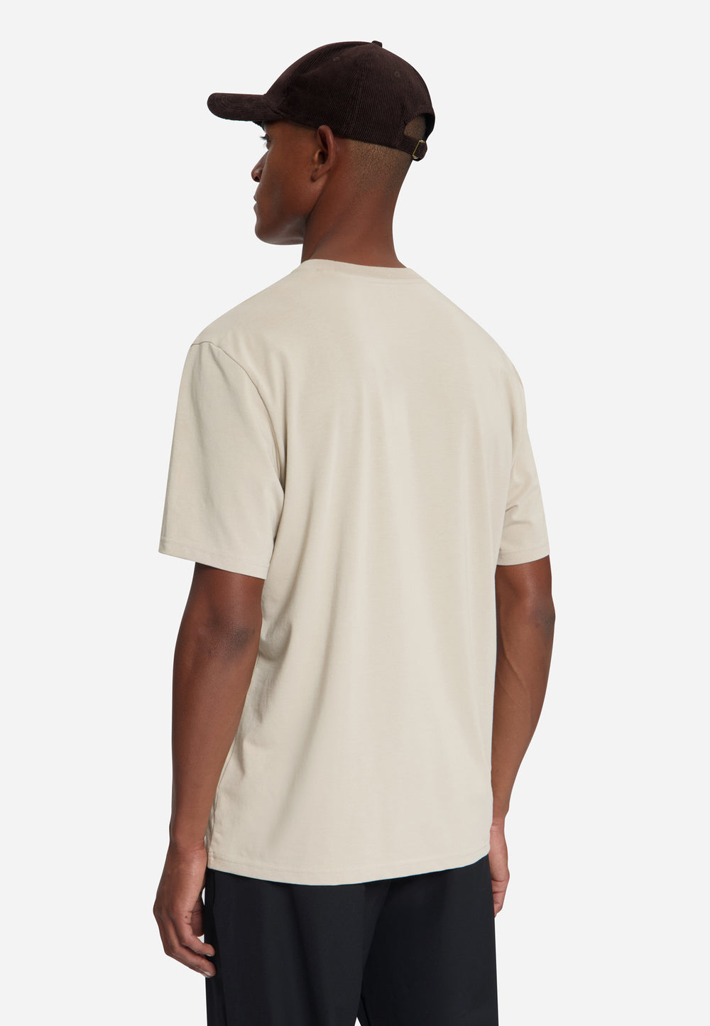 T-Shirt Crewneck Solid Basic Stretch, Cement 122 Bild 2