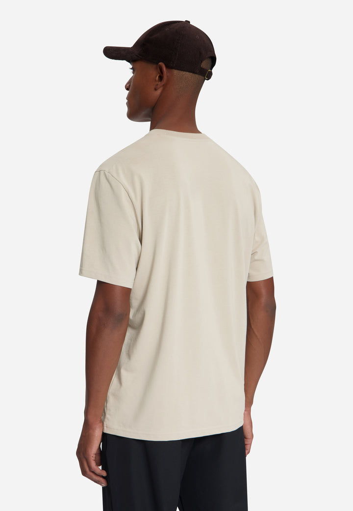 T-Shirt Crewneck Solid Basic Stretch, Cement 122 Bild 2