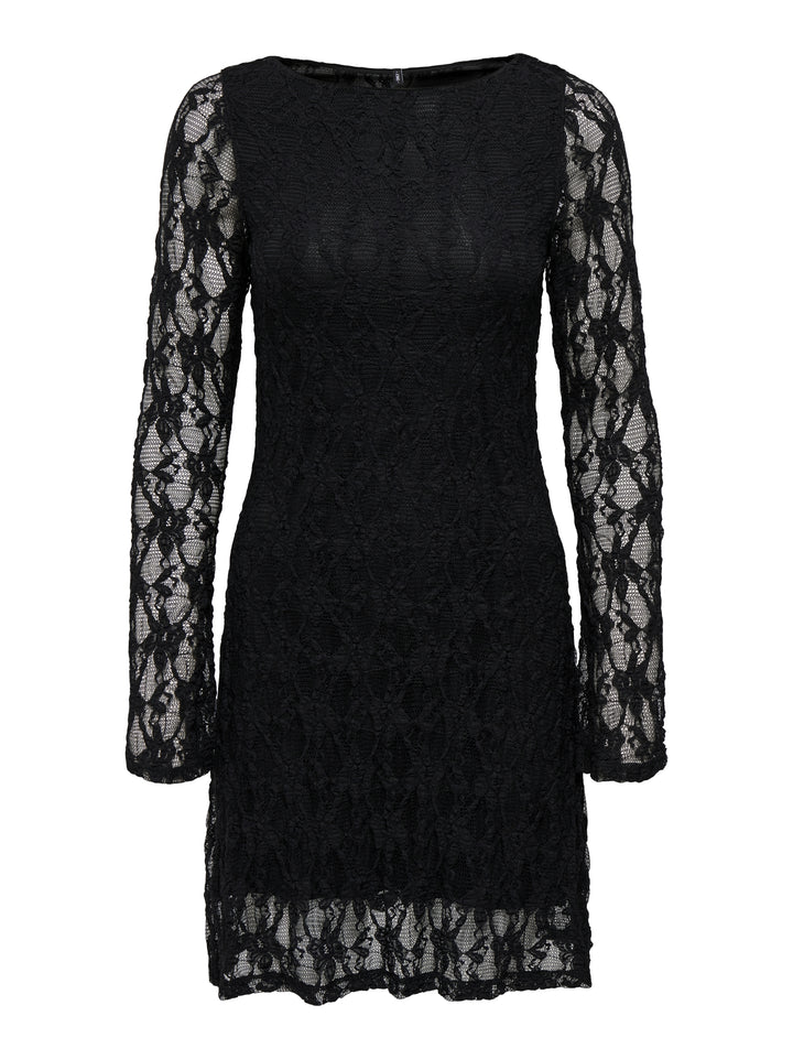 ONLALBINA L/S SHORT DRESS JRS, Black 177911 Bild 1