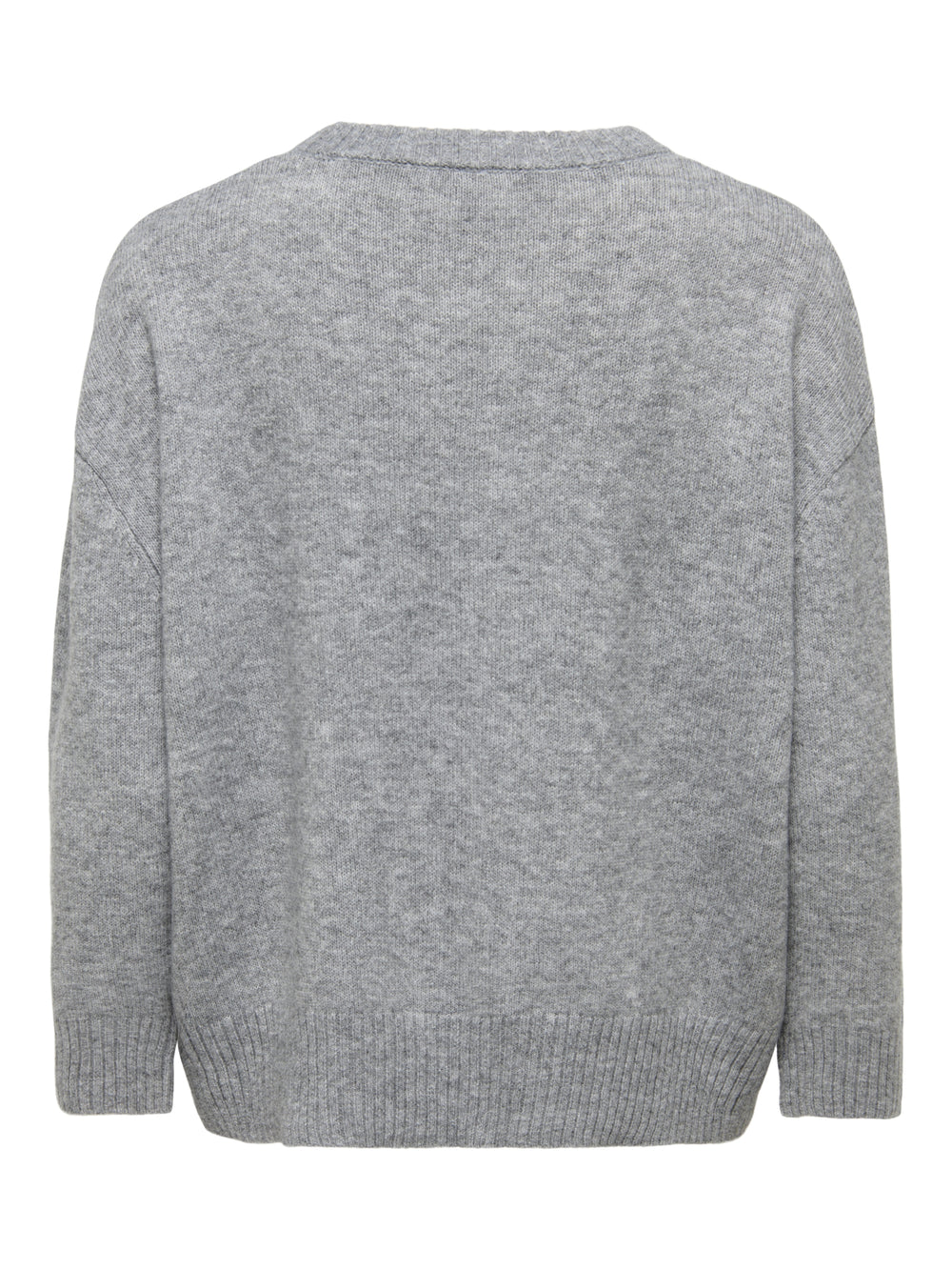 ONLALIVIA LS HIGH-LOW O-NECK NOOS K, Medium Grey Melange 179075 Bild 2