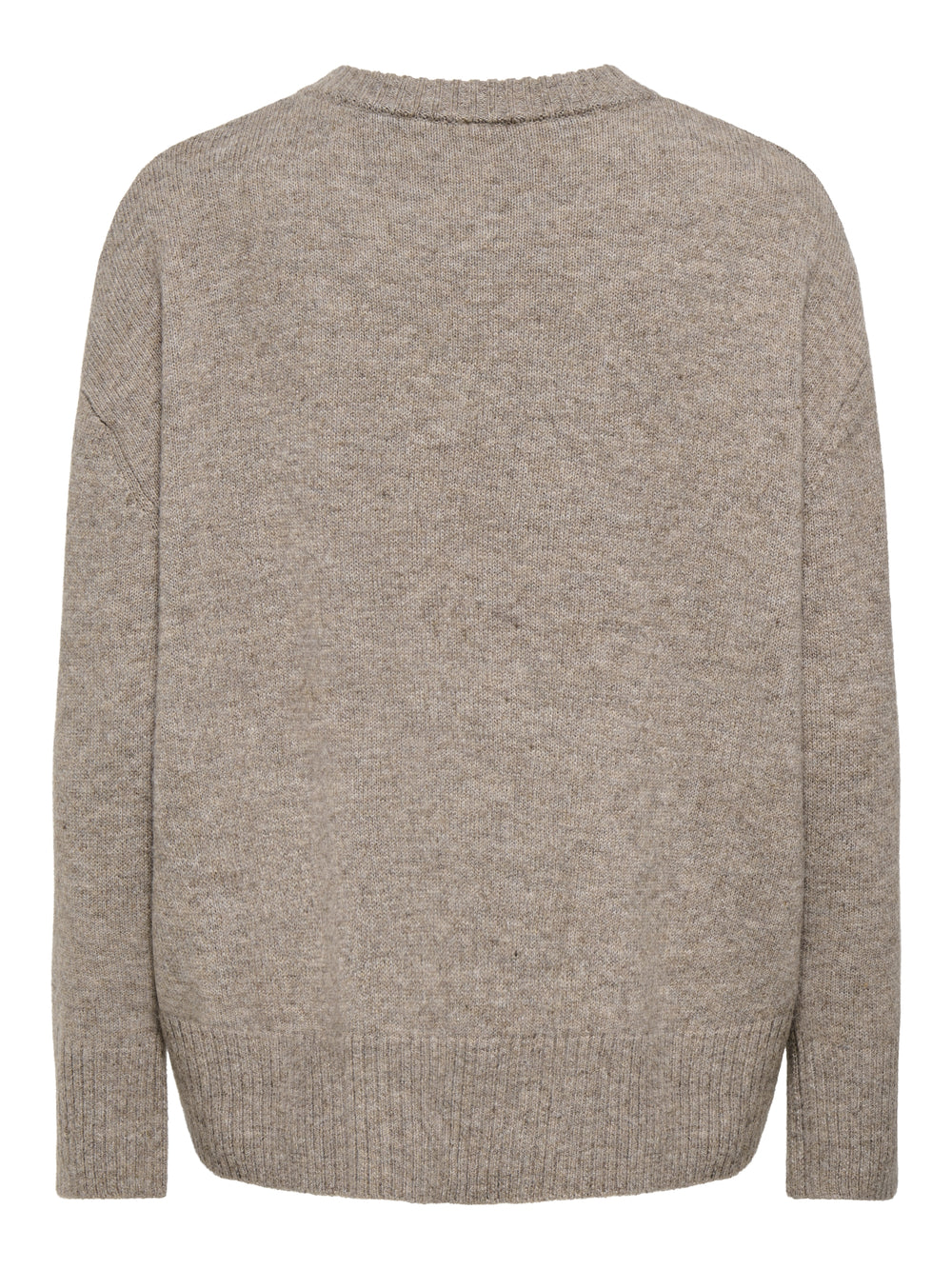 ONLALIVIA LS HIGH-LOW O-NECK NOOS K, Taupe Gray/Melange 198930001 Bild 2