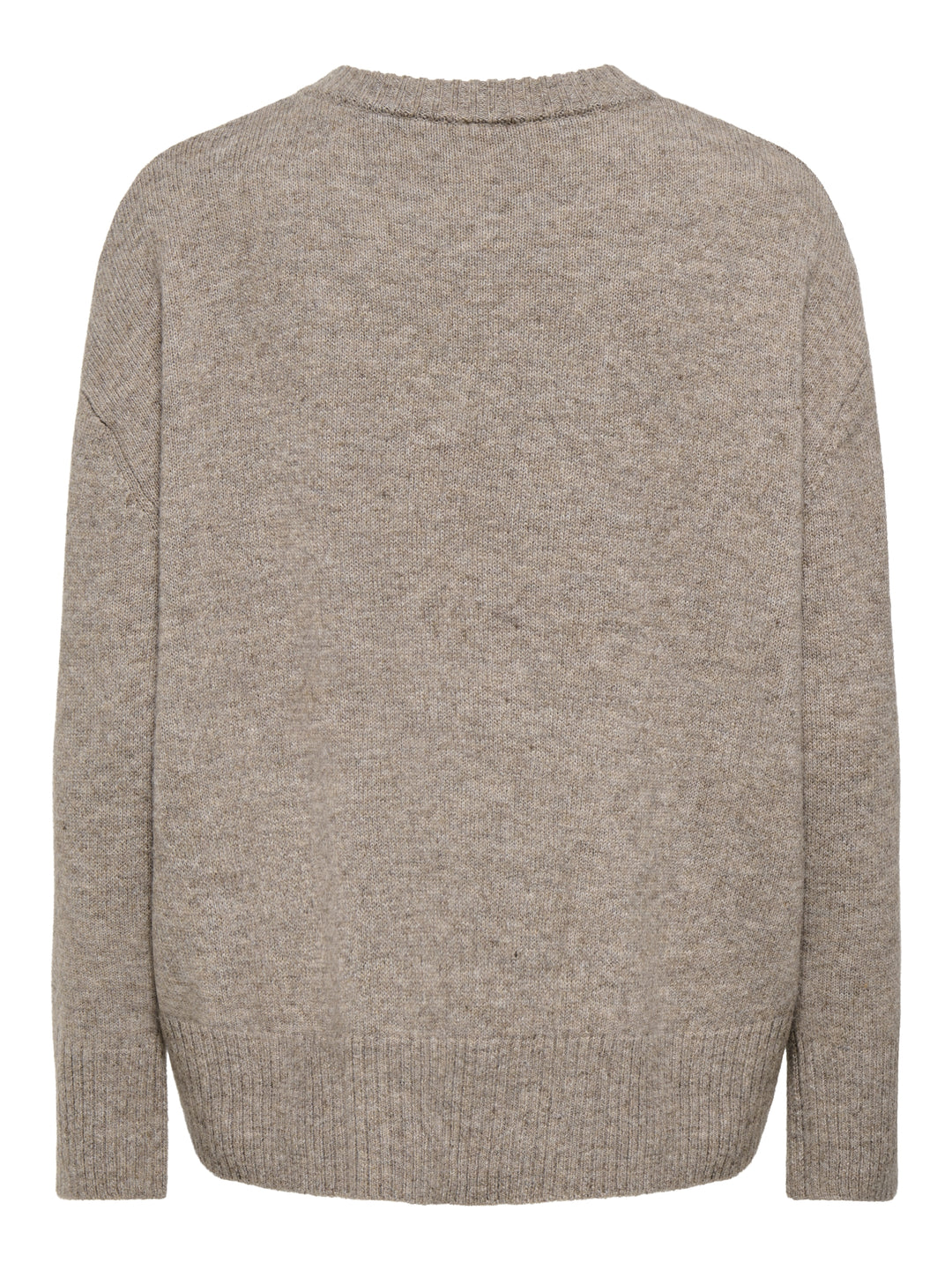 ONLALIVIA LS HIGH-LOW O-NECK NOOS K, Taupe Gray/Melange 198930001 Bild 2