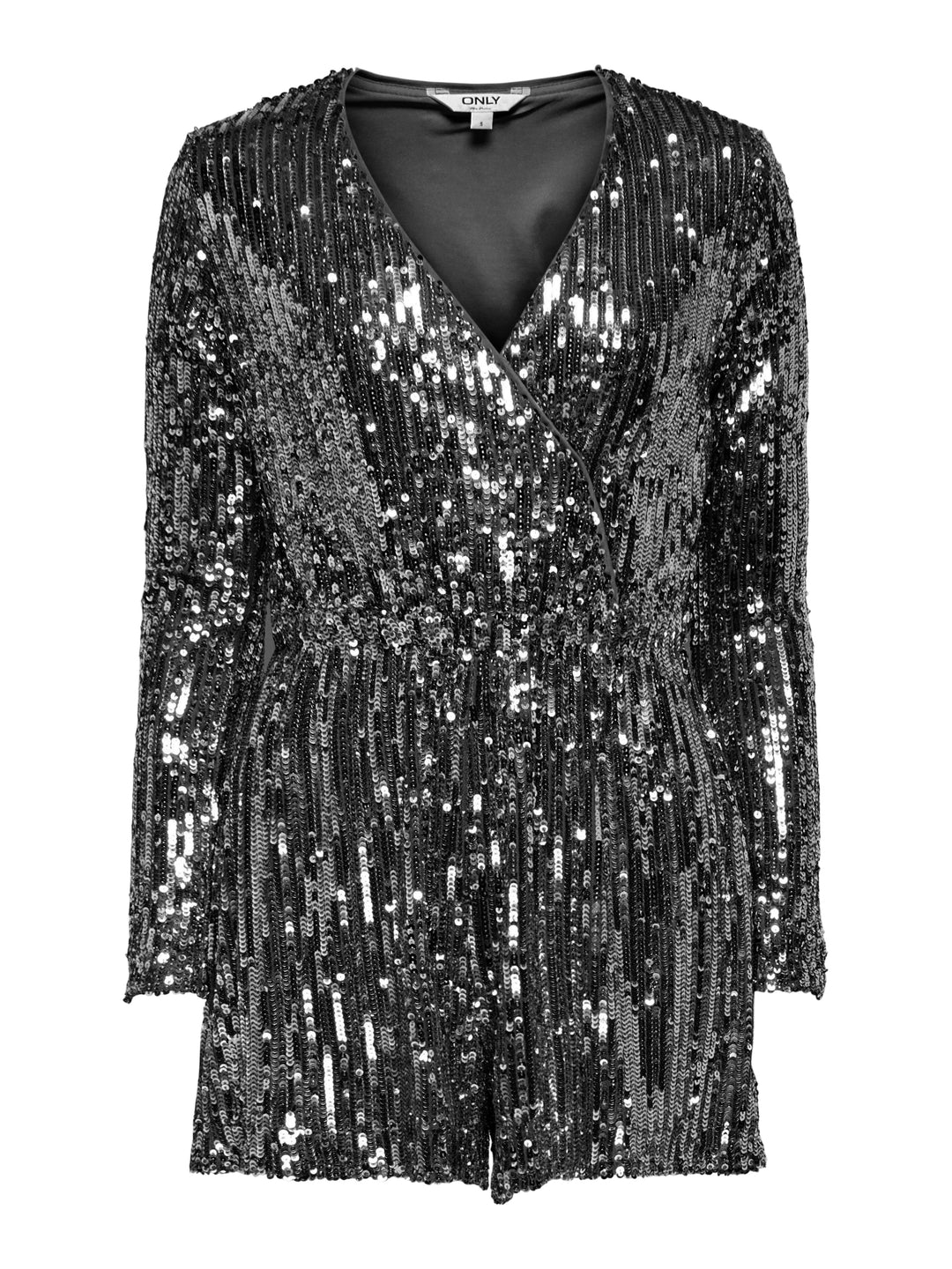 ONLAMABEL LS SEQUINS PLAYSUIT WVN, Black/SEQUNIS 177911001 Bild 1