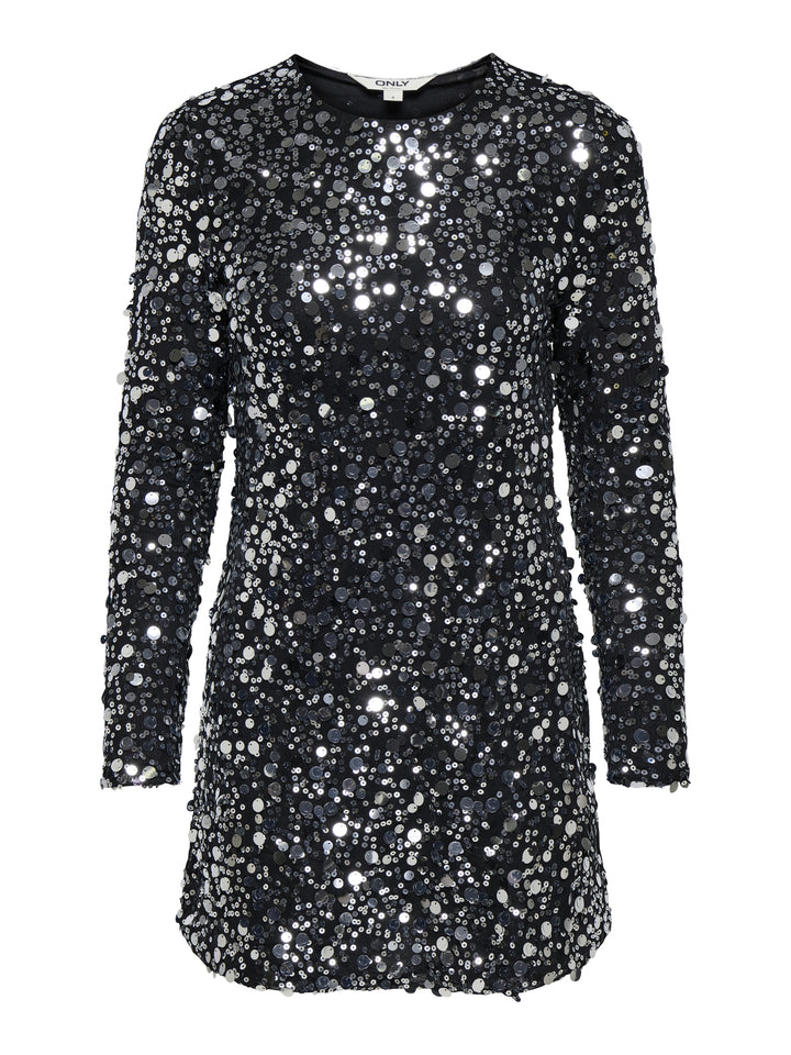 ONLANIKA CATINA LS SEQUINS DRESS WV, Silver 177931 Bild 1