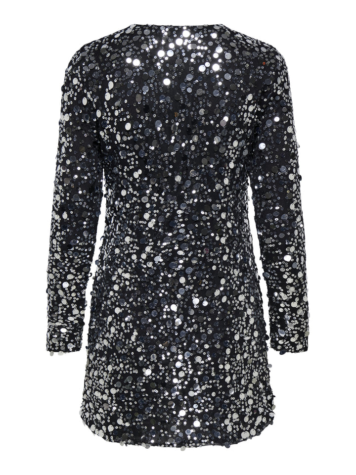 ONLANIKA CATINA LS SEQUINS DRESS WV, Silver 177931 Bild 2