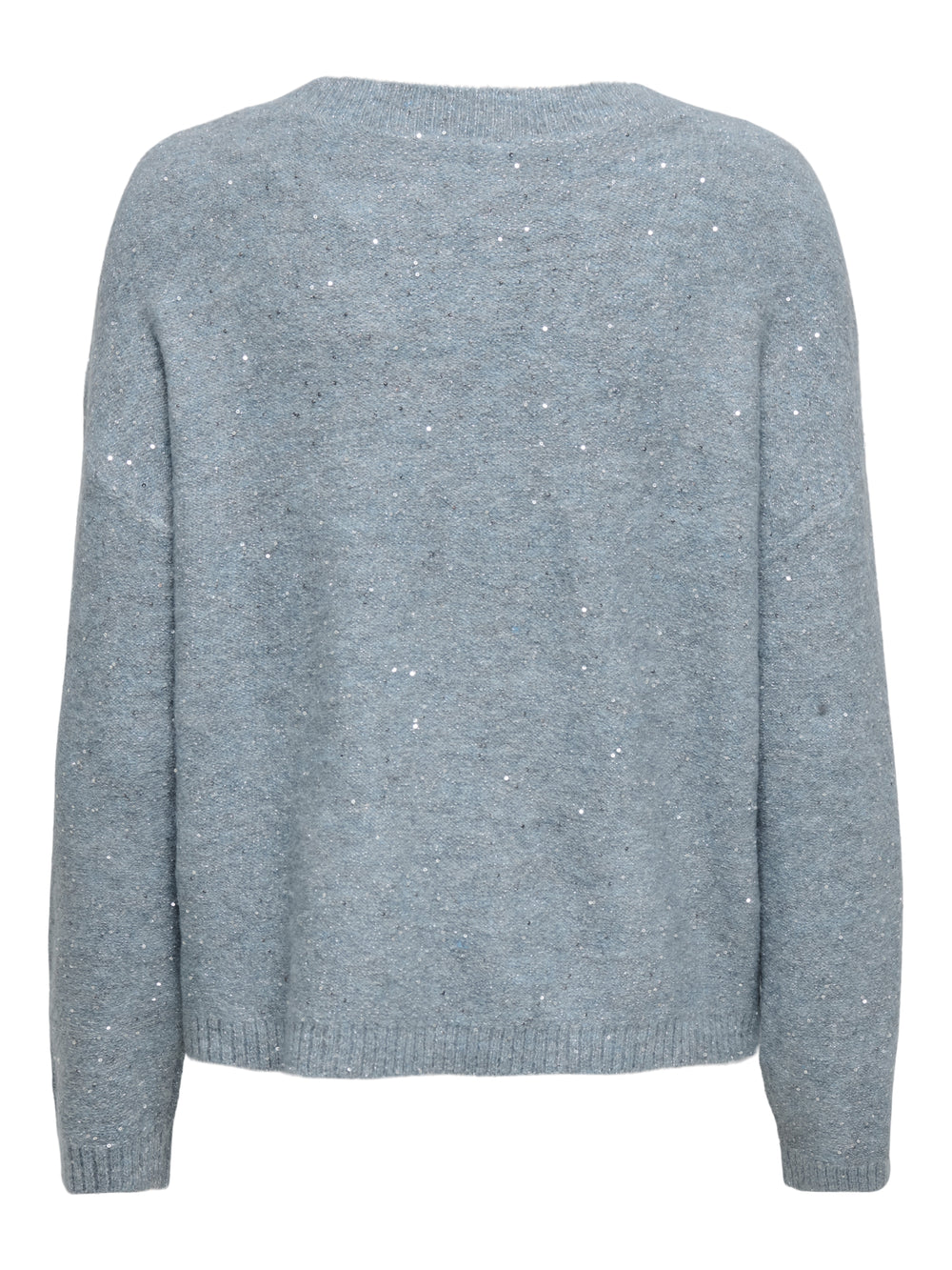 ONLARIZONA LS SEQUINS V-NECK PUL KN, Arona/Melange/Silver Sequins 180003002 Bild 2