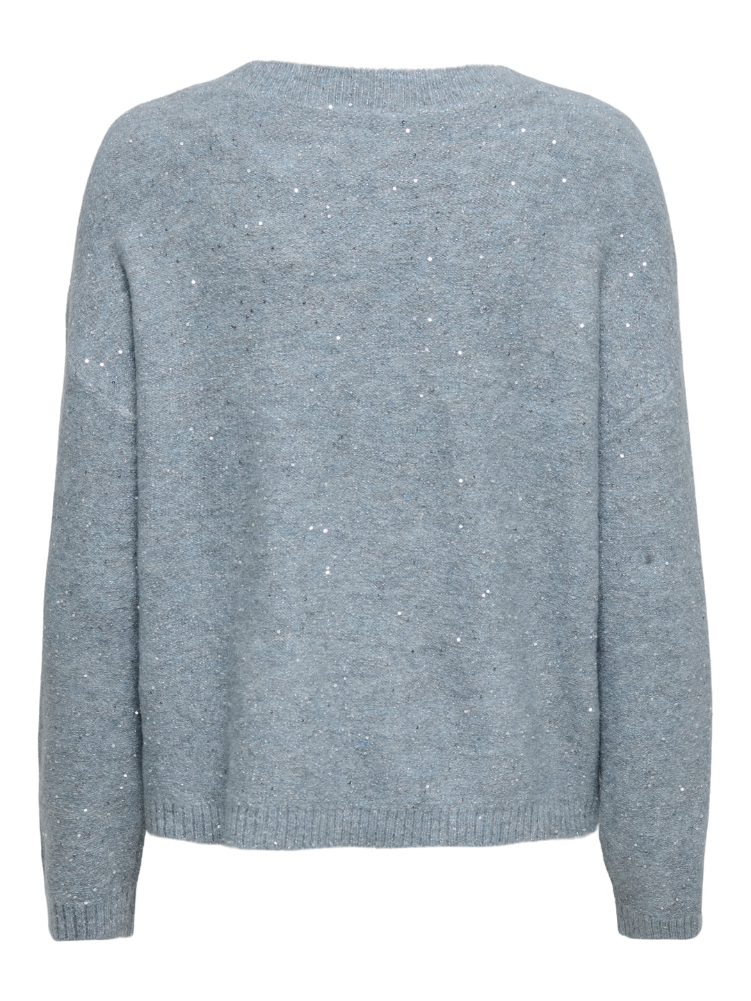 ONLARIZONA LS SEQUINS V-NECK PUL KN, Arona/Melange/Silver Sequins 180003002 Bild 2