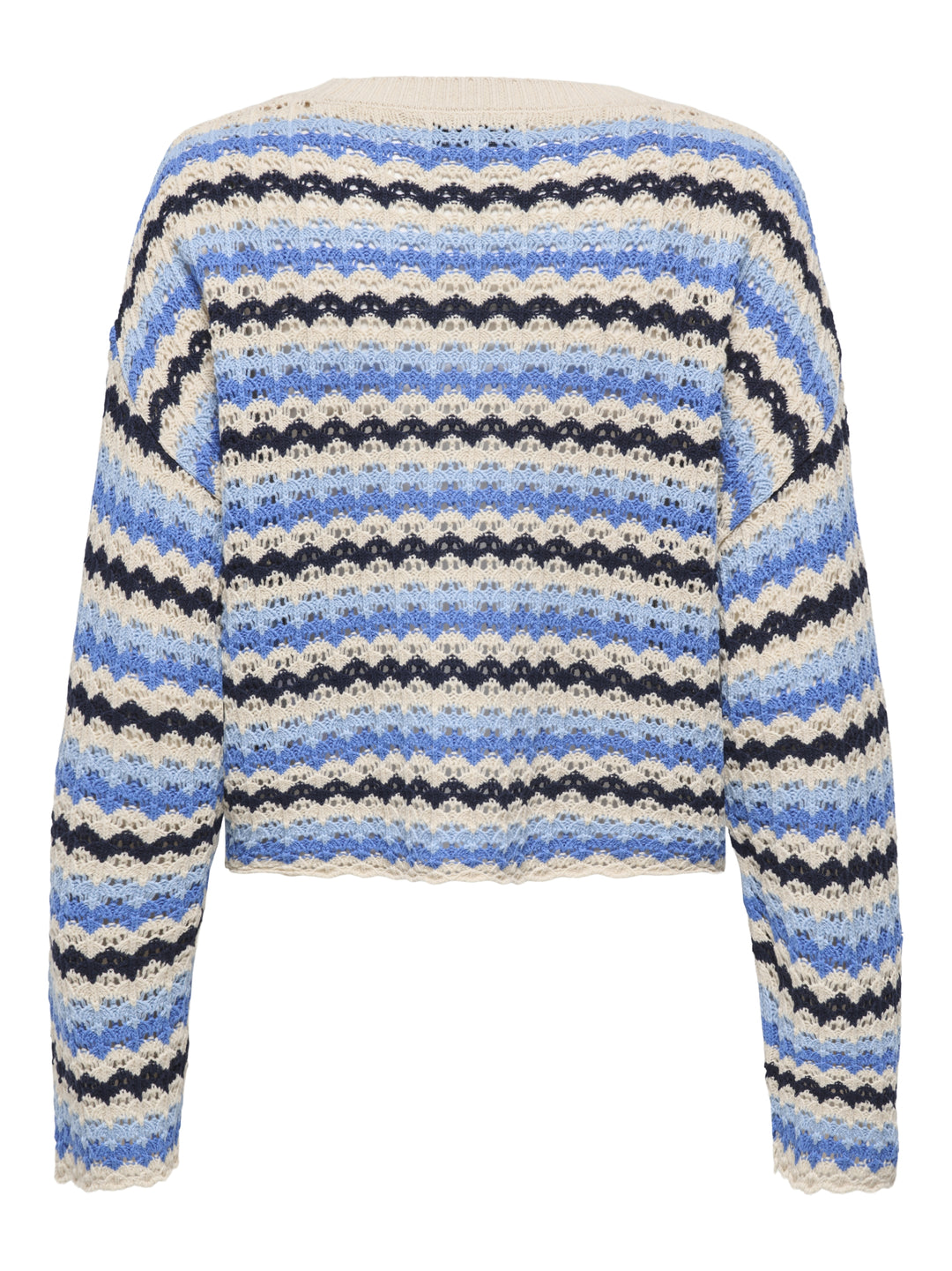 ONLASA LS O-NECK KNT NCA, Birch/Ultramarine/Soft Chambray/Nav 180083004 Bild 2