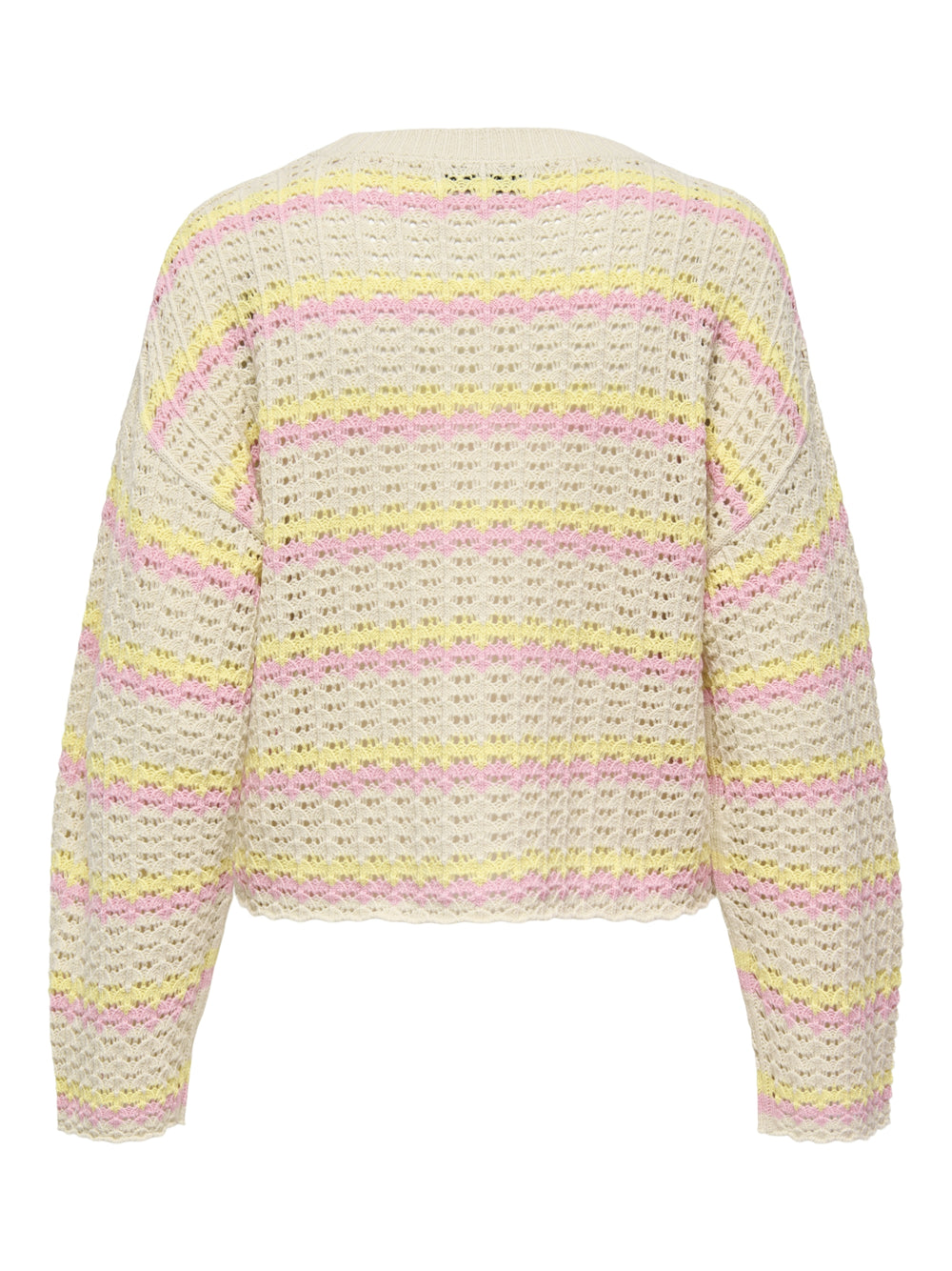 ONLASA LS O-NECK KNT NCA, Birch/Sunlight/Romance Rose 180083007 Bild 2