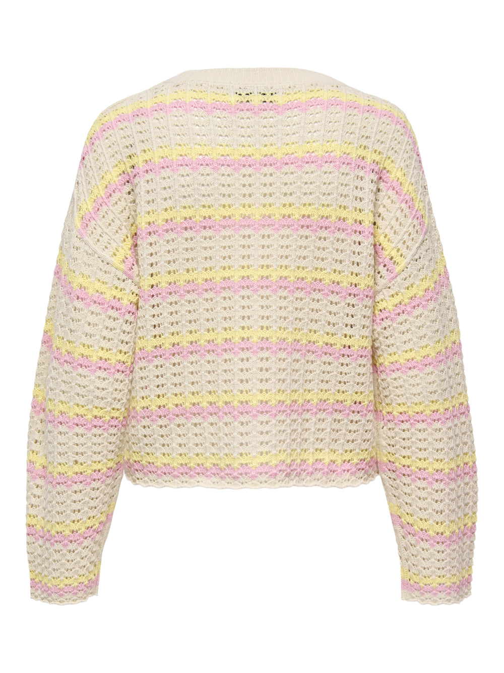 ONLASA LS O-NECK KNT NCA, Birch/Sunlight/Romance Rose 180083007 Bild 2