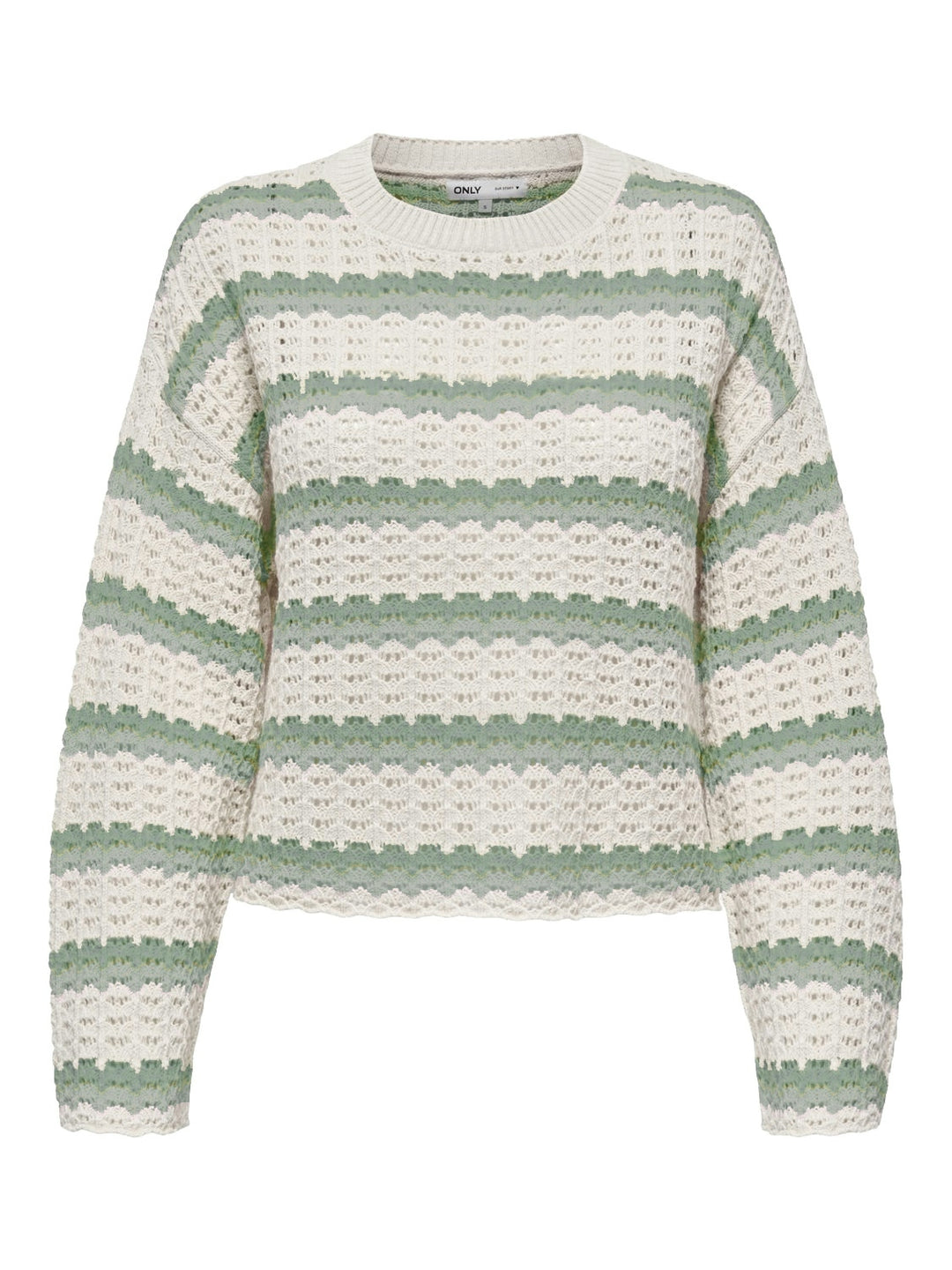 ONLASA LS O-NECK KNT NCA, Birch/Laurel Wreth/Jadeite 180083009 Bild 1
