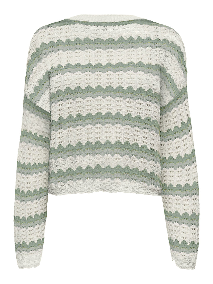 ONLASA LS O-NECK KNT NCA, Birch/Laurel Wreth/Jadeite 180083009 Bild 3