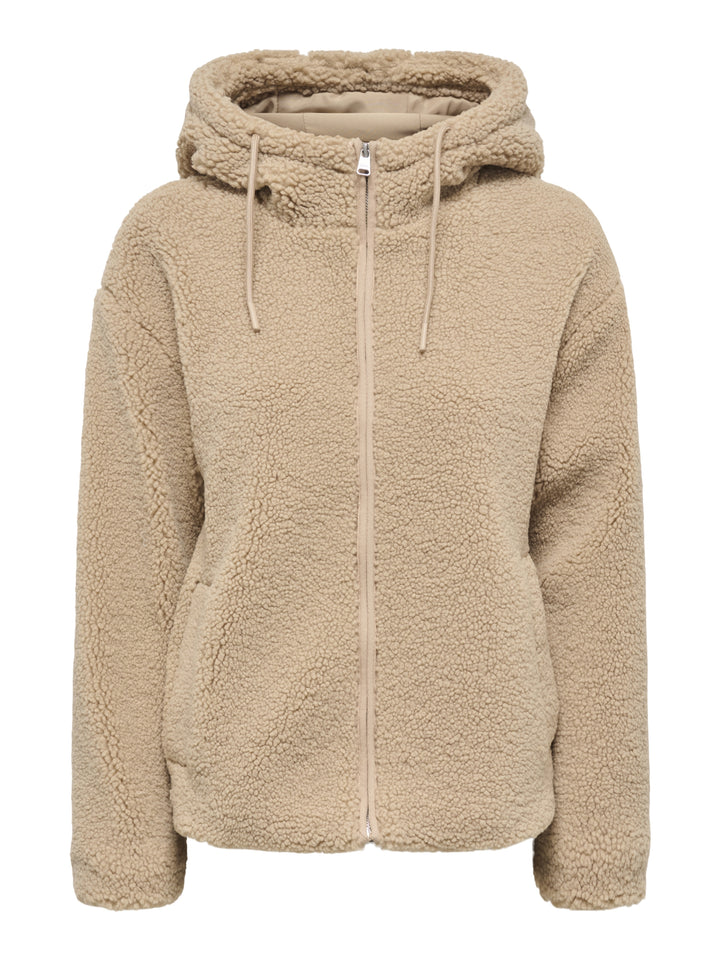 ONLASPEN HOOD TEDDY JACKET CC OTW, Cuban Sand 238995 Bild 1