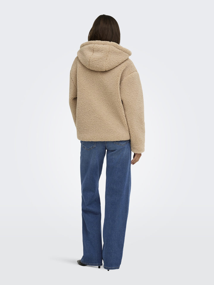 ONLASPEN HOOD TEDDY JACKET CC OTW, Cuban Sand 238995 Bild 5