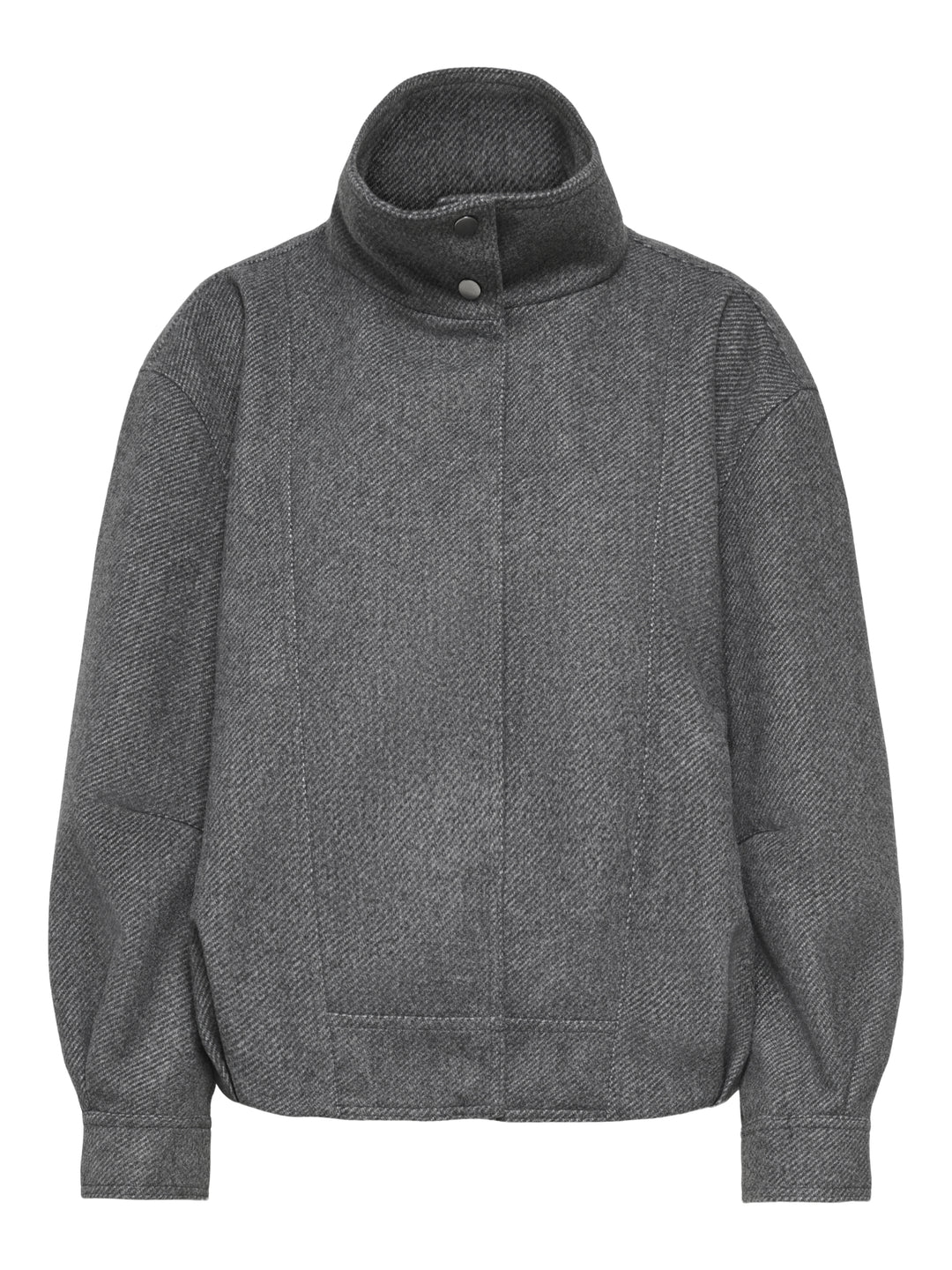 ONLASTA HIGH COLLAR BOMBER JACKET O, Dark Grey Melange 179074 Bild 1