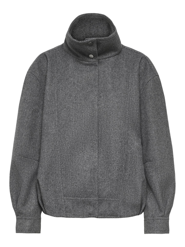ONLASTA HIGH COLLAR BOMBER JACKET O, Dark Grey Melange 179074 Bild 1