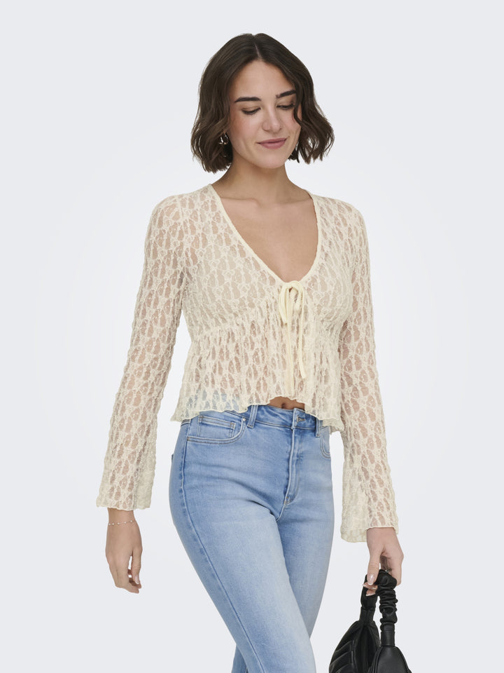 ONLAYA LACE CARDGIAN JRS NOOS, Birch 180083 Bild 5