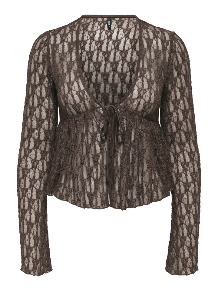 ONLAYA LACE CARDGIAN JRS NOOS, Chocolate Martini 286415 Bild 1
