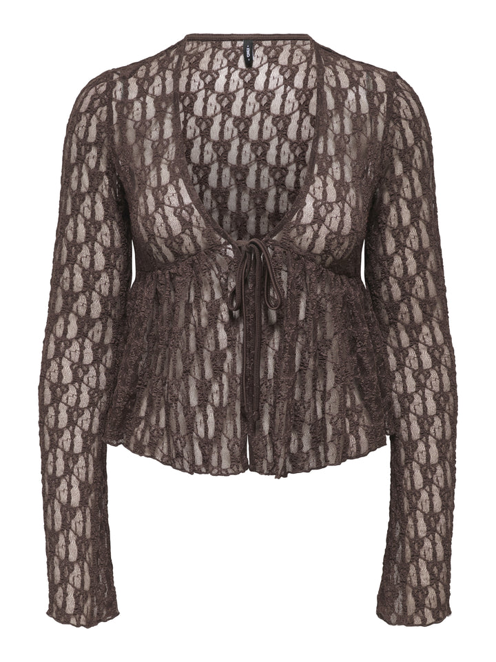 ONLAYA LACE CARDGIAN JRS NOOS, Chocolate Martini 286415 Bild 1