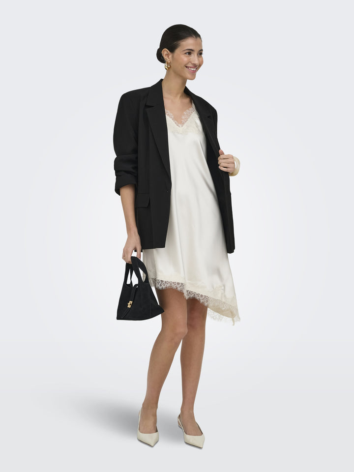 ONLBELLA STRAP SATIN LACE DRESS WVN, Cloud Dancer 177922 Bild 7