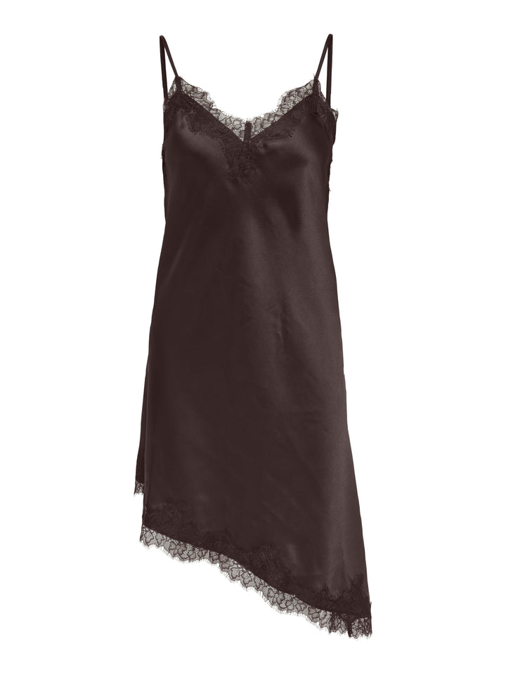 ONLBELLA STRAP SATIN LACE DRESS WVN, Coffee Bean 237375 Bild 1