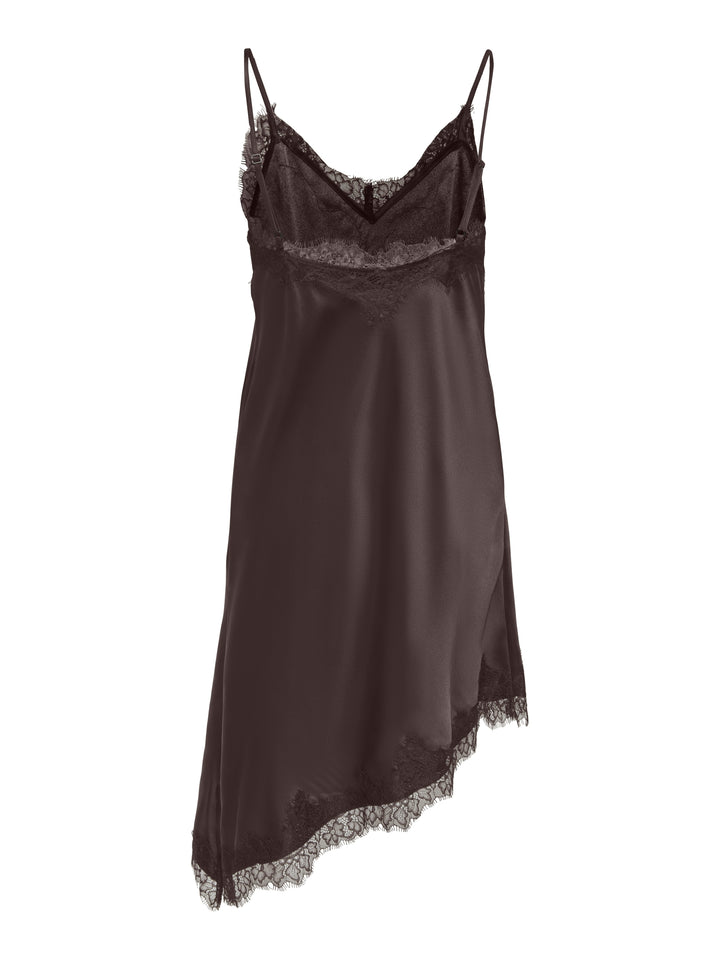 ONLBELLA STRAP SATIN LACE DRESS WVN, Coffee Bean 237375 Bild 2