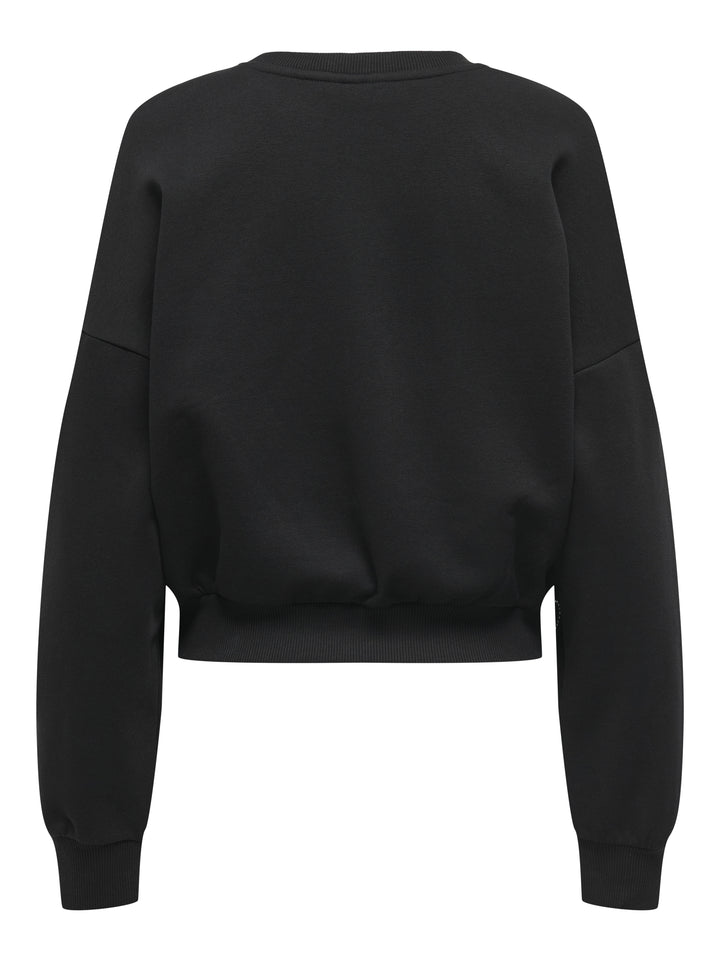 ONLBERIT L/S O-NECK SWT, Black/Heart silver rhinestone 177911002 Bild 2