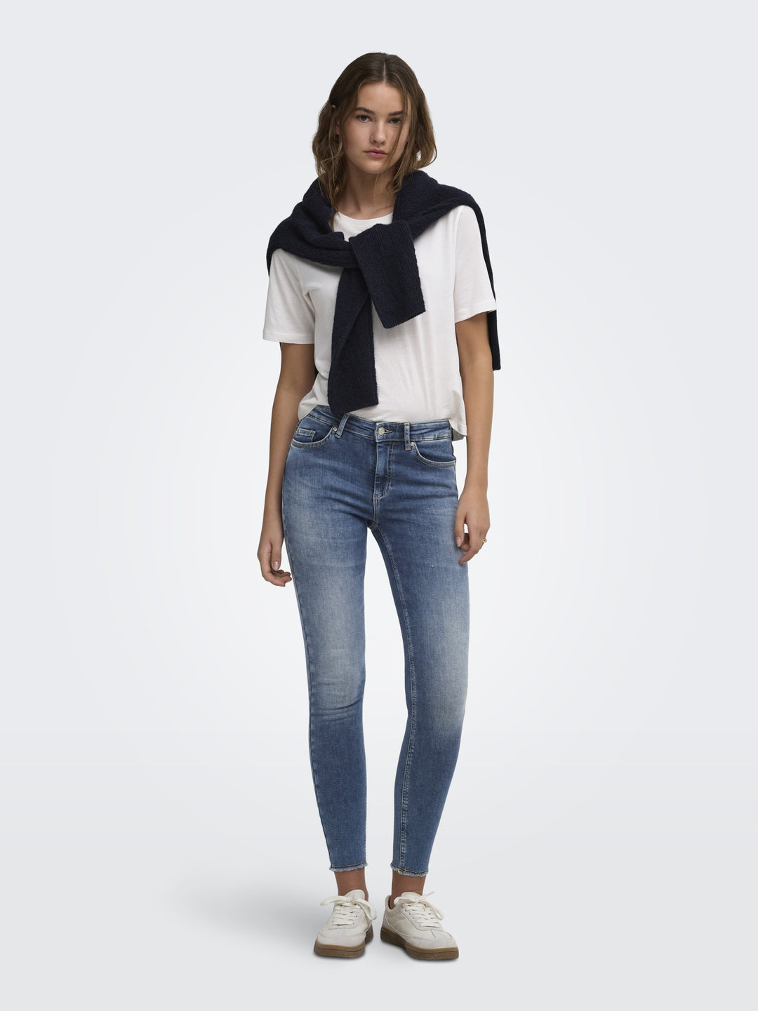ONLBLUSH MID SK ANK RW DNM DOT622 N, Dark Blue Denim 177938 Bild 6