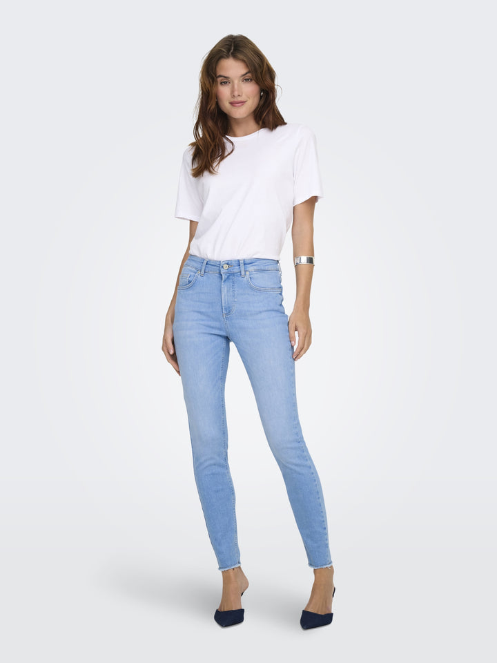 ONLBLUSH MID SK ANK RW DNM REA130 N, Light Blue Denim 177934 Bild 4