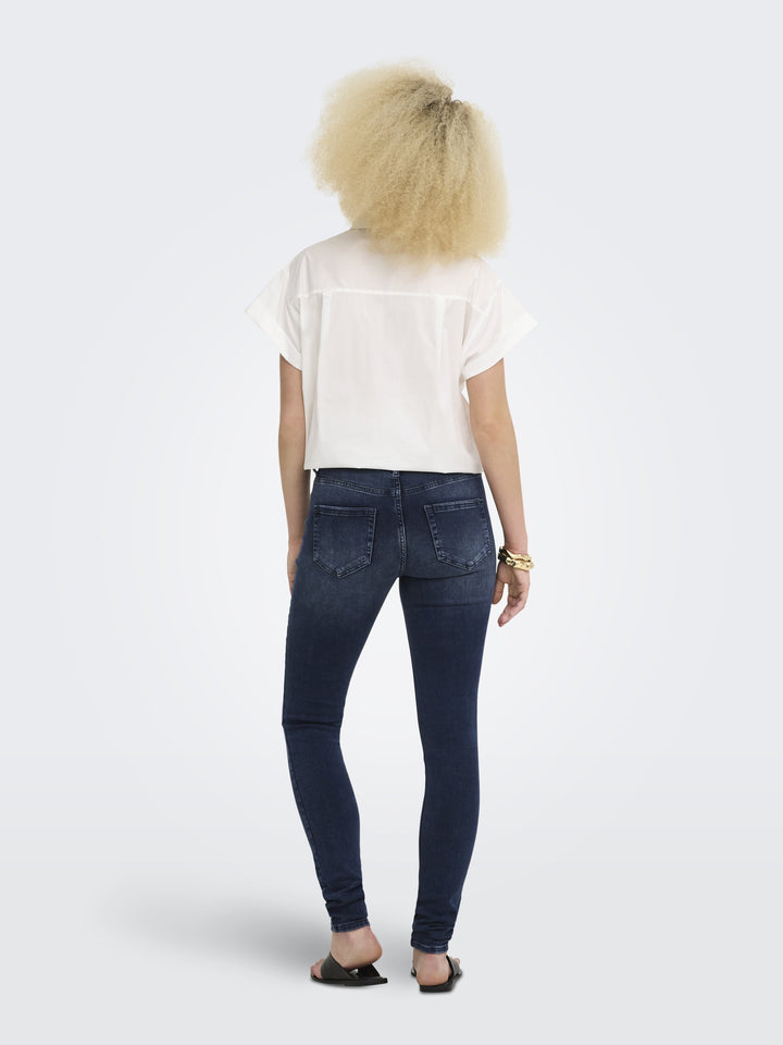 ONLBLUSH MID SKINNY DNM REA409 NOOS, Blue Black Denim 263995 Bild 5