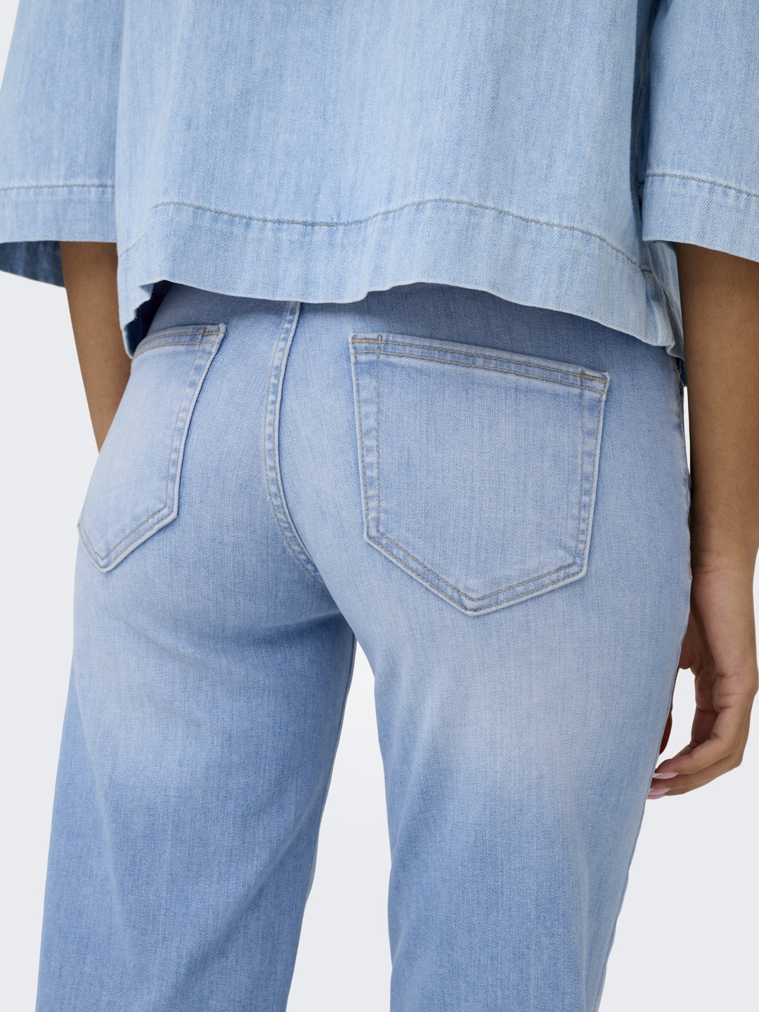 ONLBLUSH MID STRAIGHT DNM REA828 NO, Light Blue Denim 177934 Bild 6