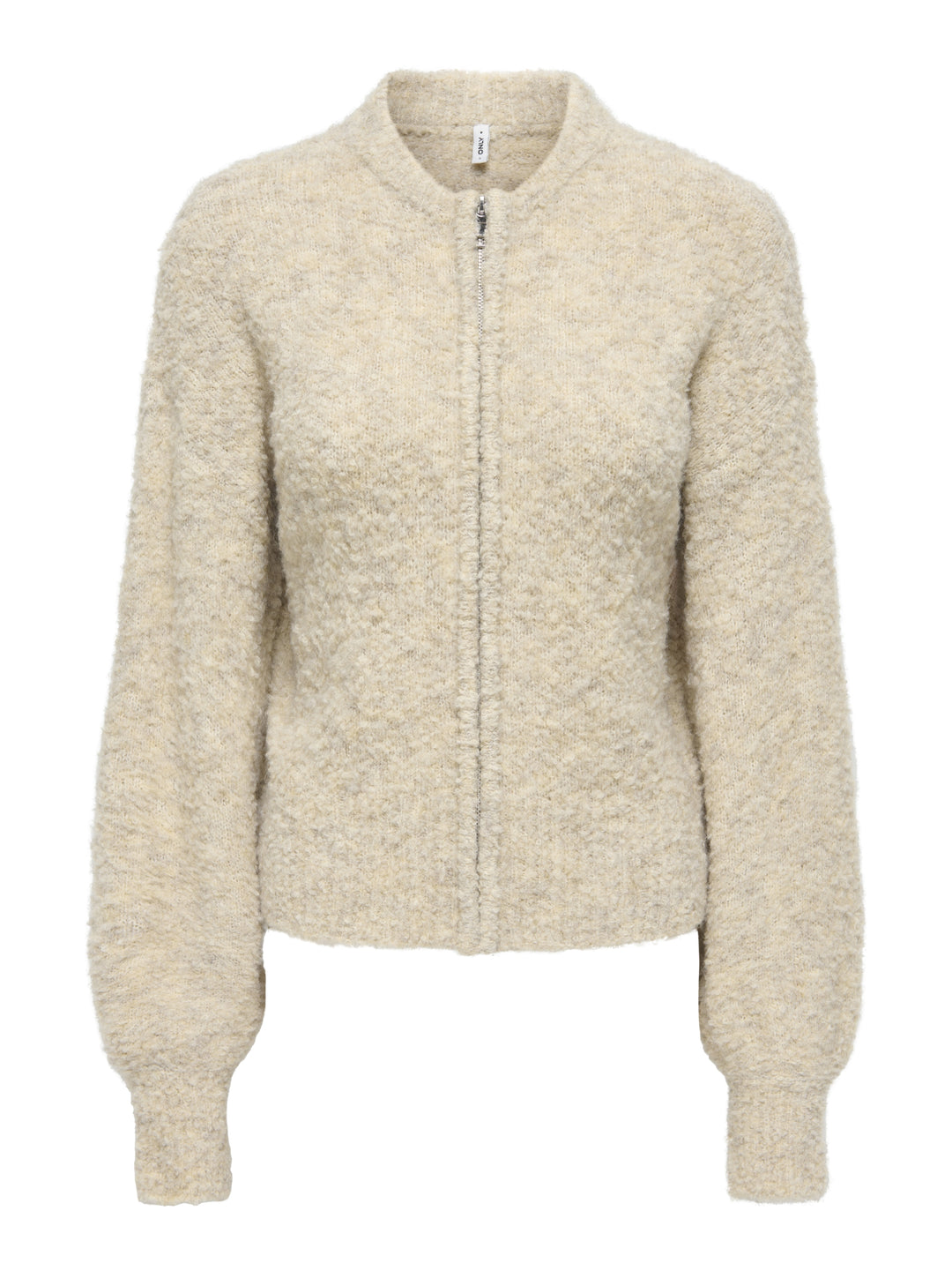 ONLBOUBLE LS O-NECK ZIP CARDIGAN KN, Peyote/Mel/Silver Zip 209493003 Bild 1