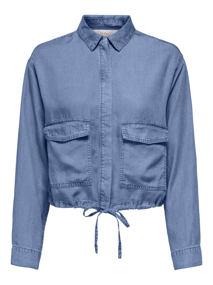 ONLCHARIS LIFE LS JACKET WVN CC, Medium Blue Denim 179695 Bild 1