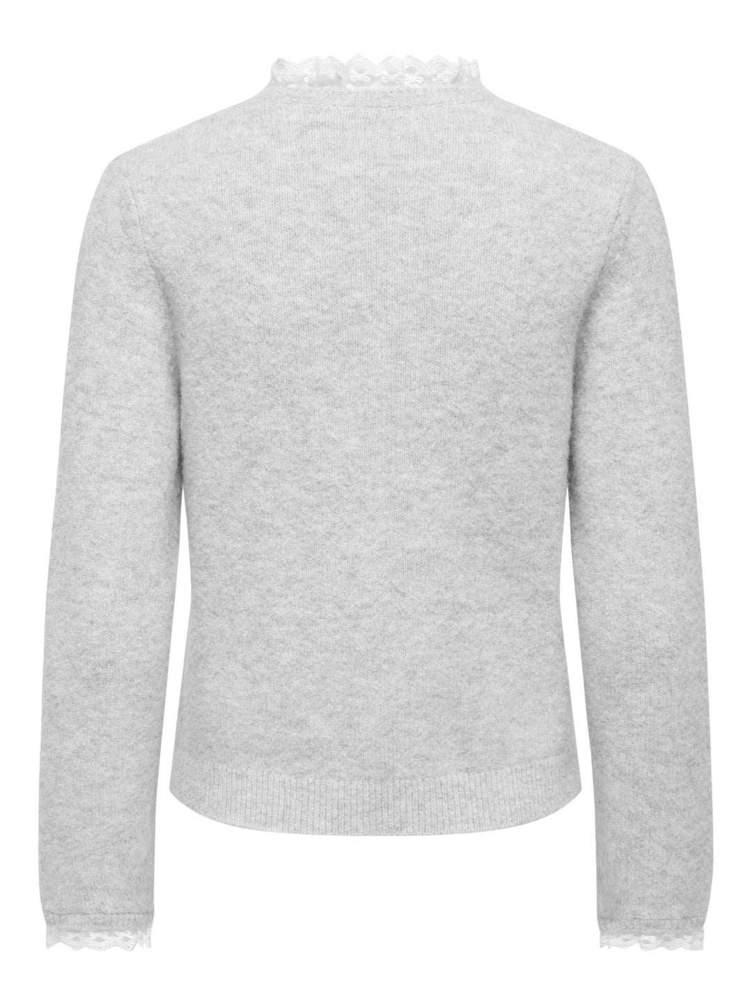ONLCHER LS DETAIL O-NECK KNT, Light Grey Melange/Cloud Dancer Lac 179073002 Bild 2