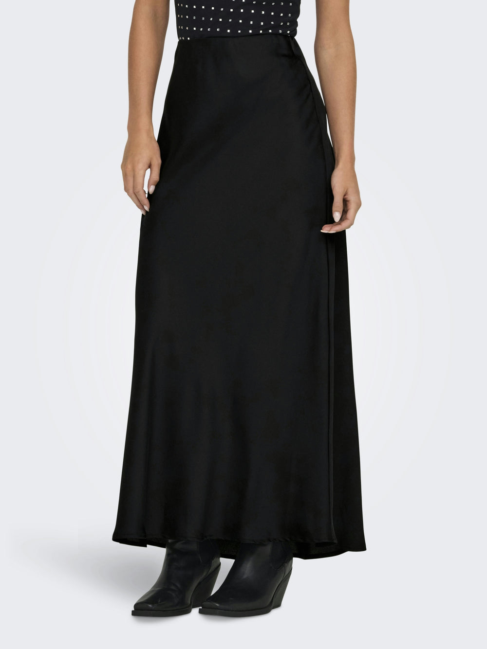 ONLCHIGO ANKEL SATIN SKIRT NOOS WVN, Black 177911 Bild 2