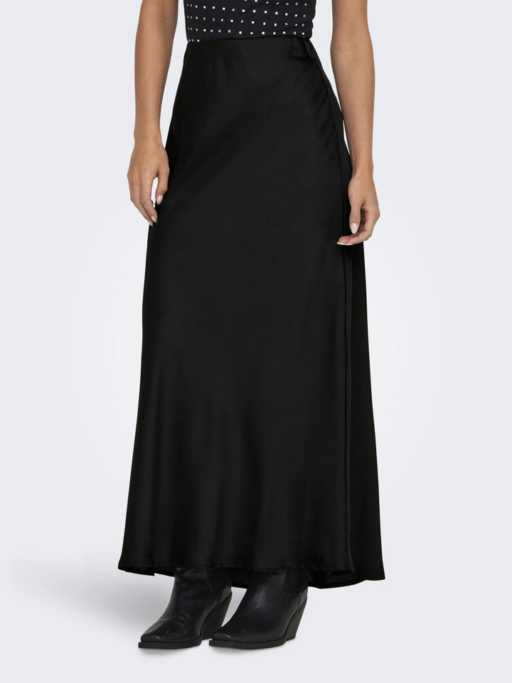 ONLCHIGO ANKEL SATIN SKIRT NOOS WVN, Black 177911 Bild 3
