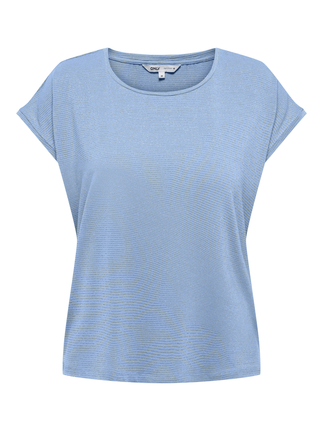 ONLCLAUDIA S/S GLITTER TOP NOOS JRS, Open Air/GOLD LUREX STRIPE 300399001 Bild 1