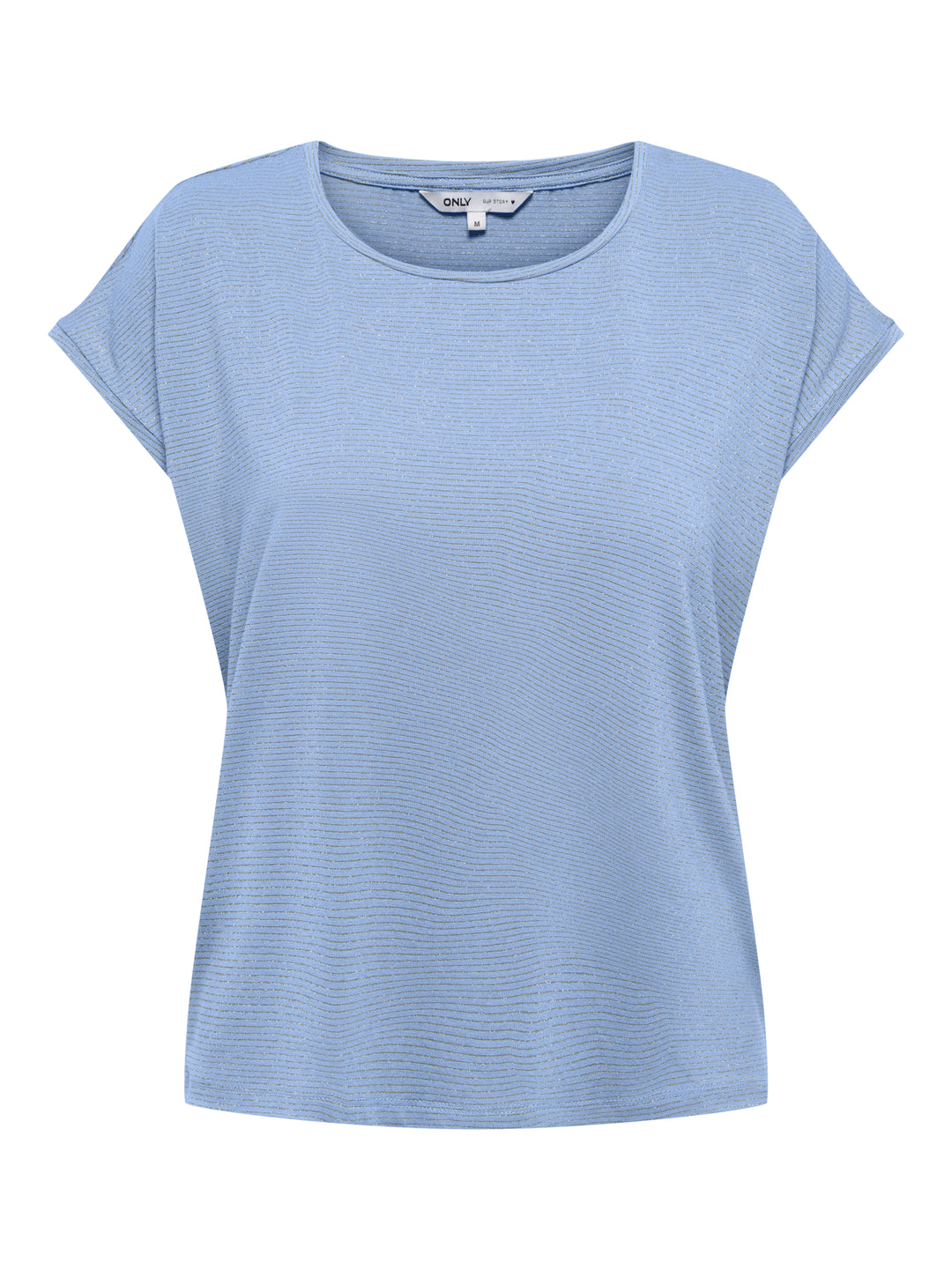 ONLCLAUDIA S/S GLITTER TOP NOOS JRS, Open Air/GOLD LUREX STRIPE 300399001 Bild 1